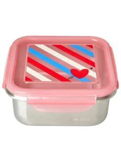 Lunchbox in Rosa - (B)19 x (H)8,5 x (T)19 cm
