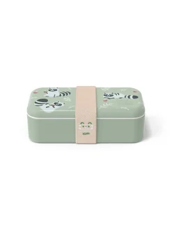 Lunchbox "Raccoon" in Grün - 500 ml