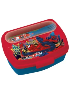 Lunchbox "Spiderrman" in Rot - (B)17 x (H)13 x (T)6 cm