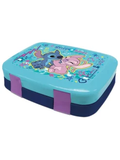 Lunchbox "Stitch" in Hellblau - (B)20 x (H)16 x (T)6 cm