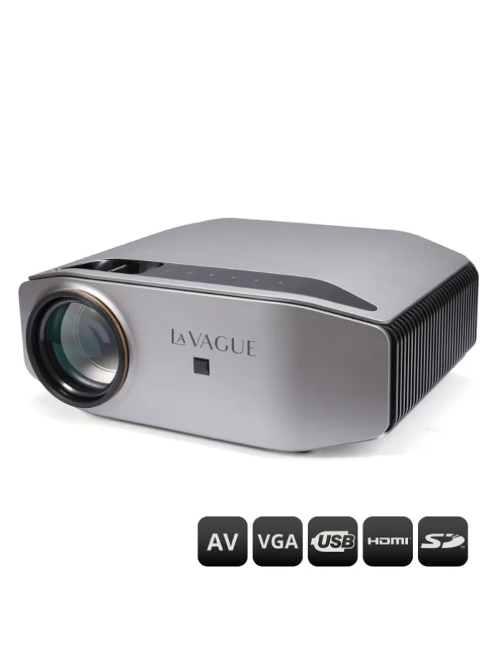 LV-HD500 LED-Projektor Full HD in silber