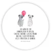 magnet Koala Luftballon mit Spruch in Weiß