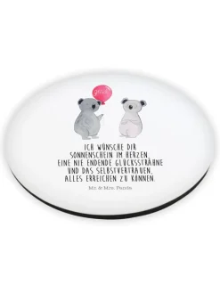 magnet Koala Luftballon mit Spruch in Weiß