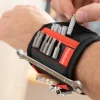 Magnetisches Heimwerkerarmband in Schwarz/ Rot
