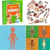 Magnetisches Lernspiel über den menschlichen Körper ab 3 Jahren, 40 Magnete