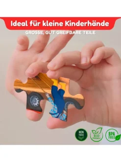 Magnetpuzzle Baufahrzeuge 25 Teile, Magnetische Puzzles ab 2 Jahren
