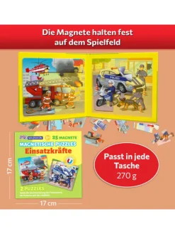 Magnetpuzzle Einsatzkräfte 25 Teile, Magnetische Puzzles ab 2 Jahren