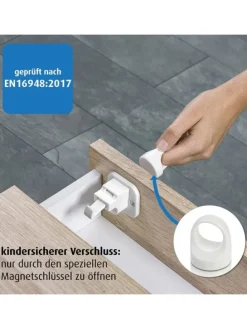 Magnetschloss, 1 Stück in Weiß ab 0 Monate