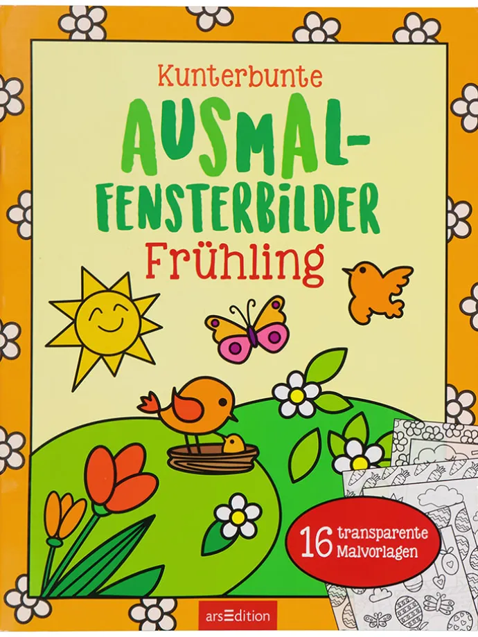 Malbuch "Kunterbunte Ausmal-Fensterbilder - Frühling"