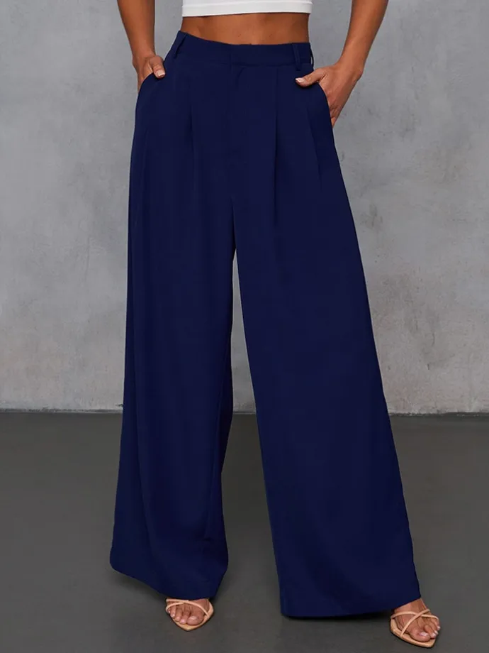 Marlenehose in Dunkelblau