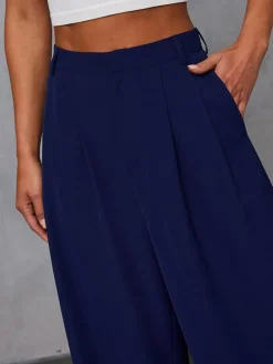 Marlenehose in Dunkelblau