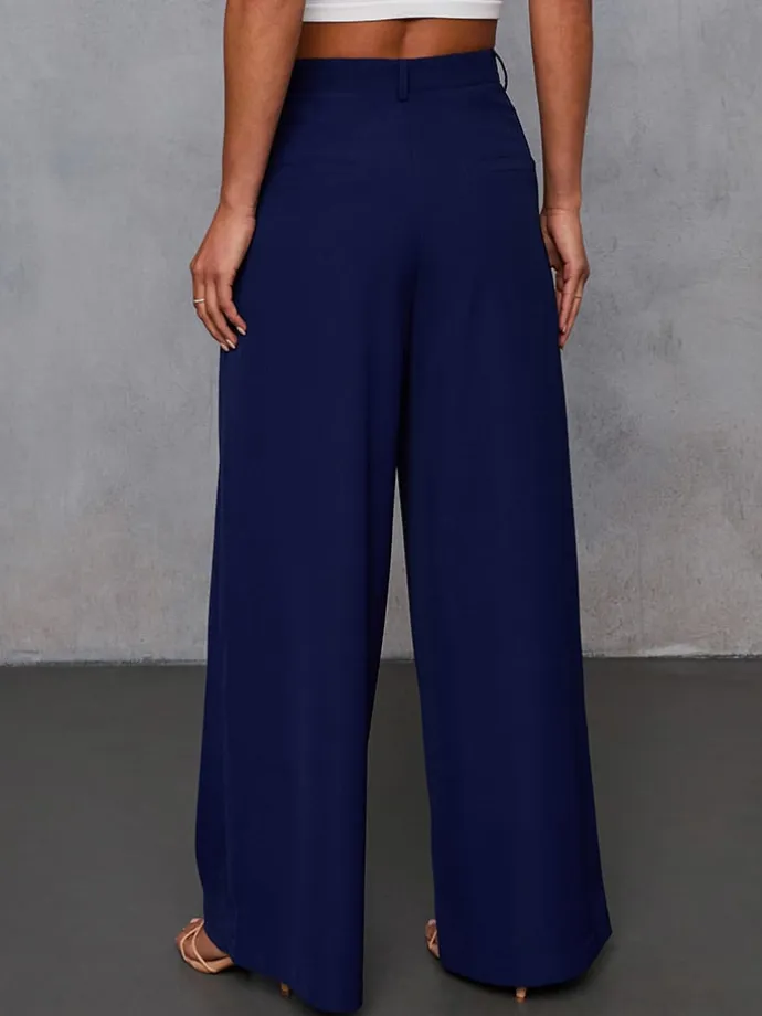Marlenehose in Dunkelblau