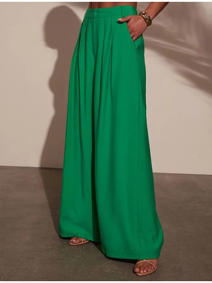 Marlenehose in Grün