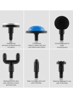 Massagegerät in Schwarz/ Weiß - (B)13,5 x (H)14,5 x (T)5,5 cm