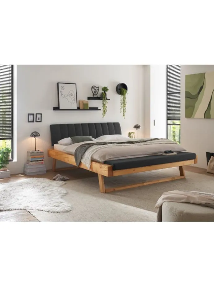 Massivholz Doppelbett Sarja 180x200 cm Fichte massiv in Fichte