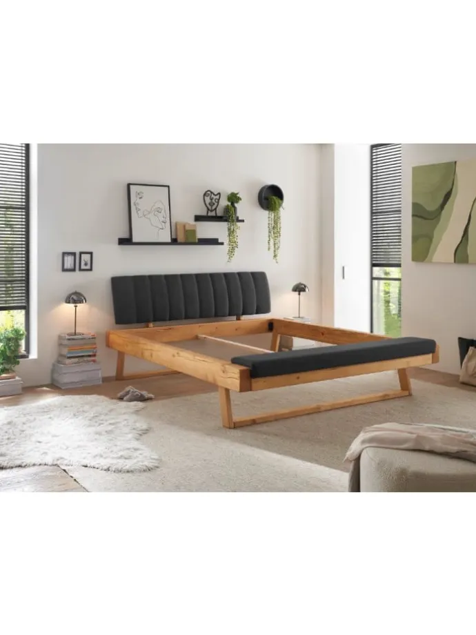 Massivholz Doppelbett Sarja 180x200 cm Fichte massiv in Fichte