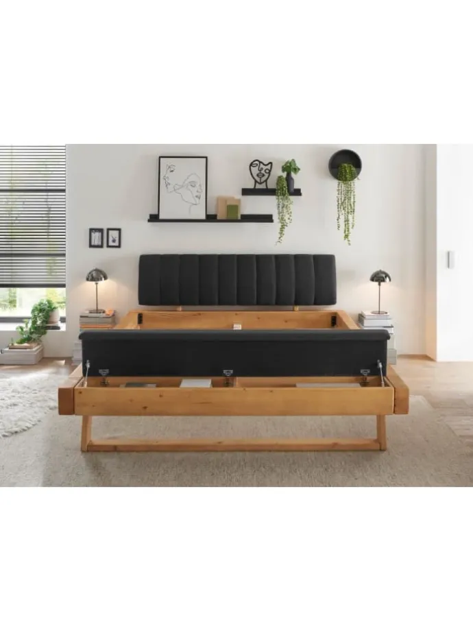 Massivholz Doppelbett Sarja 180x200 cm Fichte massiv in Fichte