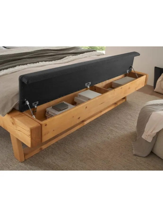 Massivholz Doppelbett Sarja 180x200 cm Fichte massiv in Fichte