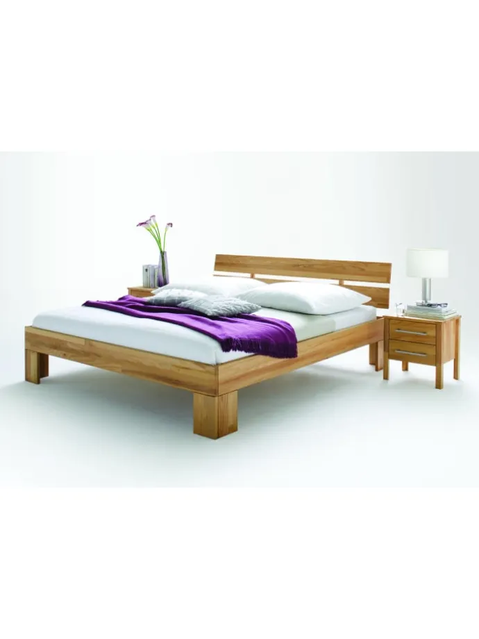 Massivholzbett Zenna 160x200 cm in Braun