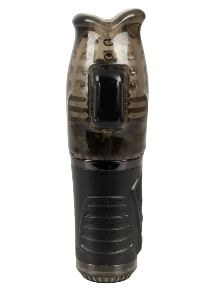 Masturbator Sucking Masturbator with Dual Vibration in schwarz