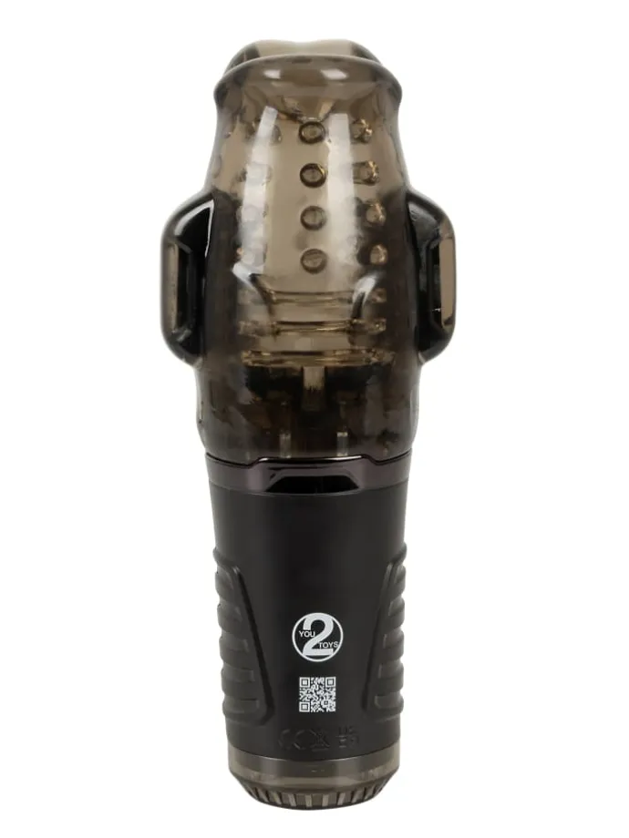 Masturbator Sucking Masturbator with Dual Vibration in schwarz