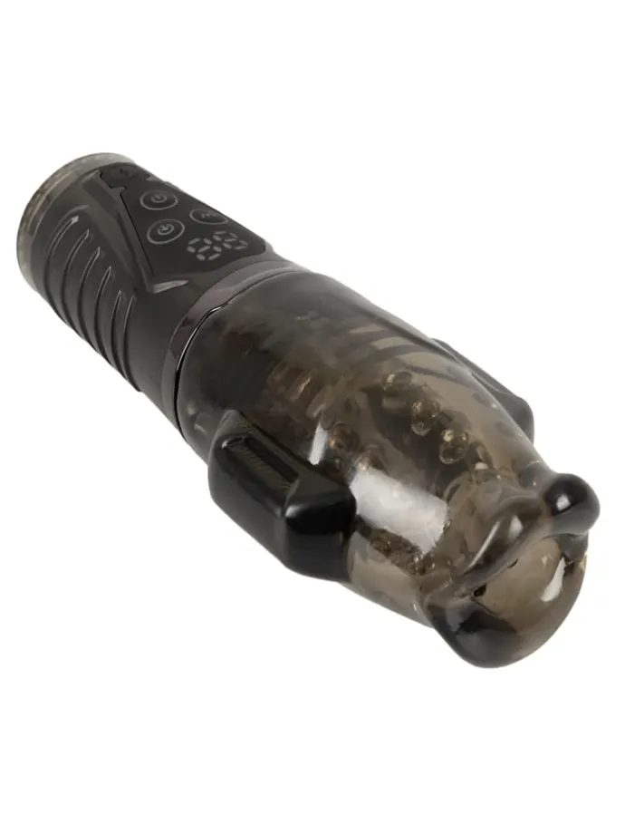 Masturbator Sucking Masturbator with Dual Vibration in schwarz