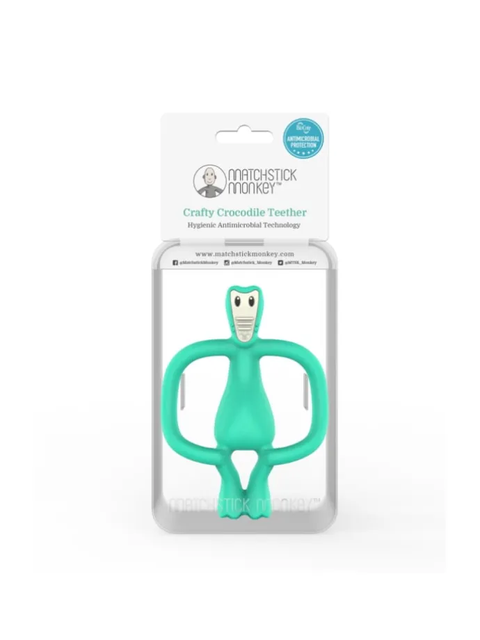 Matchstick Monkey Beißring / Zahnungshilfe Tiermotive Crafty Krokodil