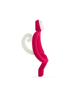 Matchstick Monkey Beißring / Zahnungshilfe Affe Original Rubinrot