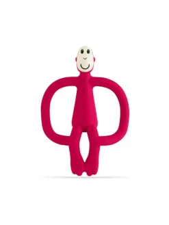 Matchstick Monkey Beißring / Zahnungshilfe Affe Original Rubinrot