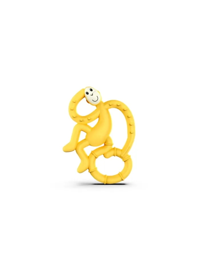 Matchstick Monkey Beißring / Zahnungshilfe Affe mini gelb