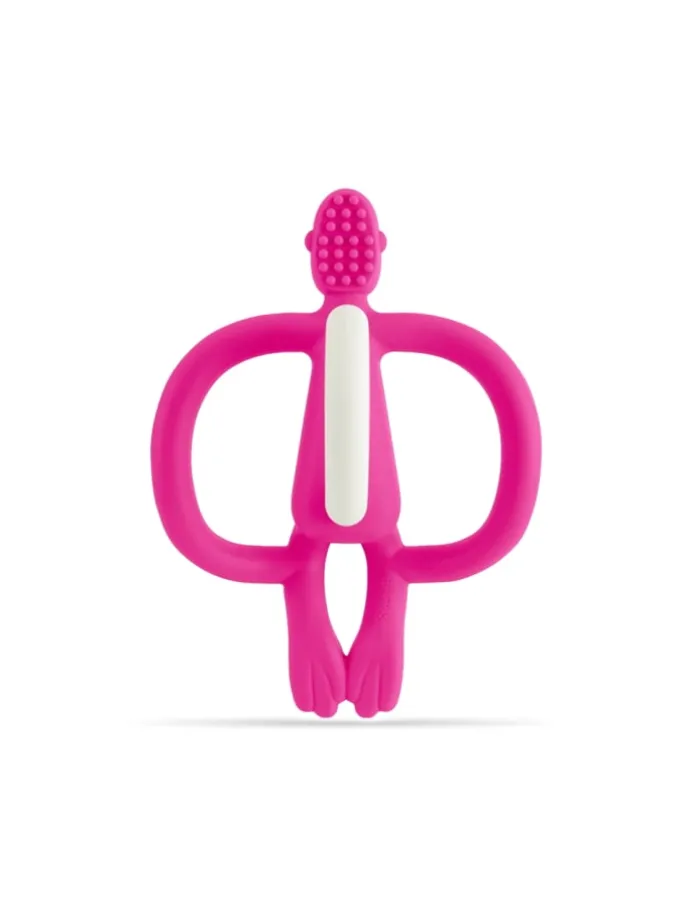 Matchstick Monkey Beißring / Zahnungshilfe Affe Original rosa