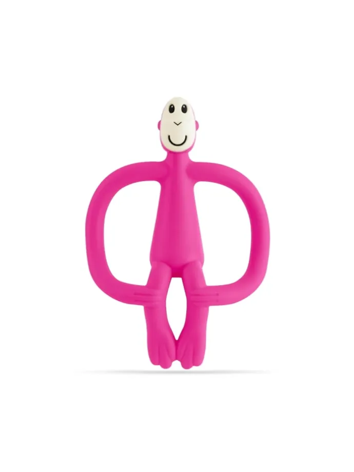 Matchstick Monkey Beißring / Zahnungshilfe Affe Original rosa