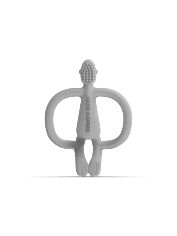 Matchstick Monkey Beißring / Zahnungshilfe Affe hellgrau