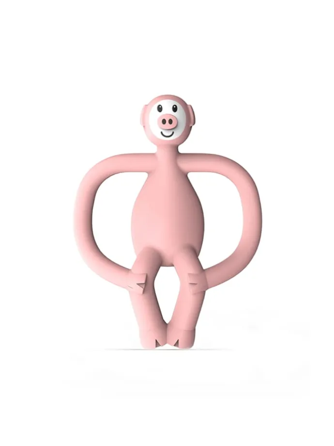Matchstick Monkey Beißring / Zahnungshilfe Tiermotive Pickle Schwein