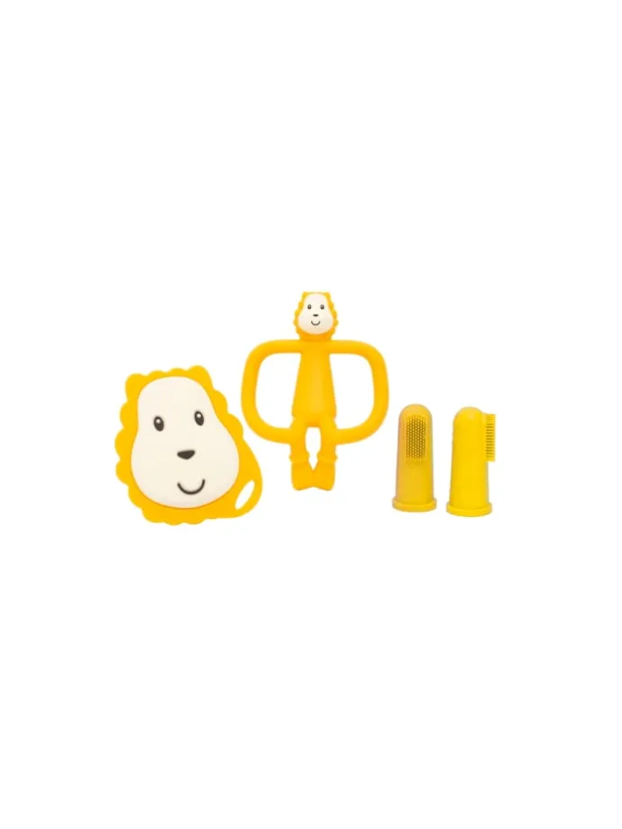 Matchstick Monkey Beißring / Zahnungshilfe Starter Set Ludo Löwe