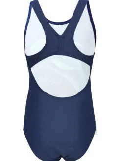 Mädchen Badeanzug Chlorresistent Muscleback Wassersport in blau Modell 1
