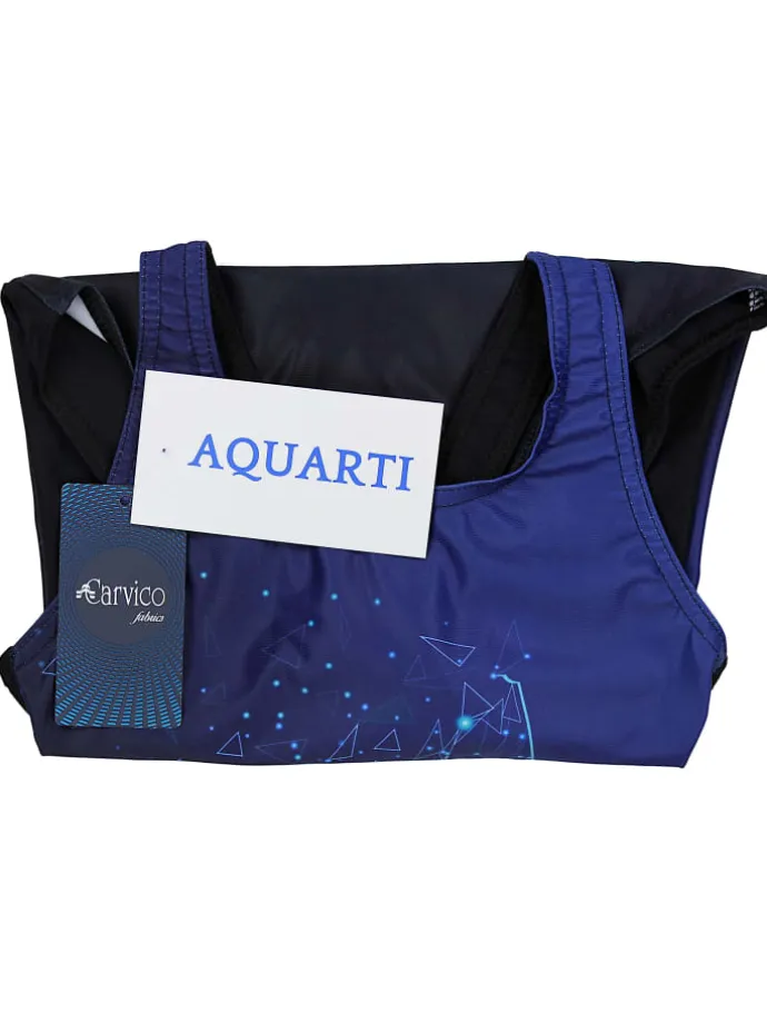 Mädchen Badeanzug Chlorresistent Muscleback Wassersport in schwarz Modell 1