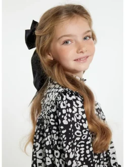 Mädchen (Kids) Bluse in Schwarz Weiss