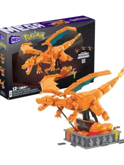 Mega Pokémon Glurak Actionfigur 1664 Teile bewegliche Figur 28 cm 12+