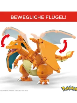 Mega Pokémon Glurak Figur zum Zusammenbauen 223 tlg. beweglich Actionfigur 6+