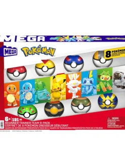 MEGA Pokémon Trainerteam HTJ758 Pokébällen 6+ Pikachu Bisasam Bisasam Schiggy