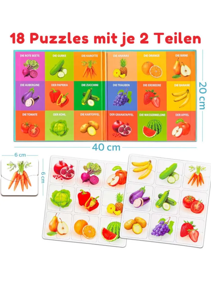 Meine ersten Puzzles Früchte und Gemüse