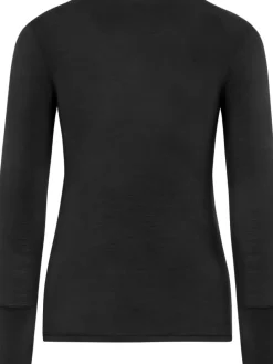 Merino Umstands-Langarm-Shirt Cambria in Anthrazit