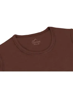 Merino Umstands-Langarm-Shirt Cambria in Braun
