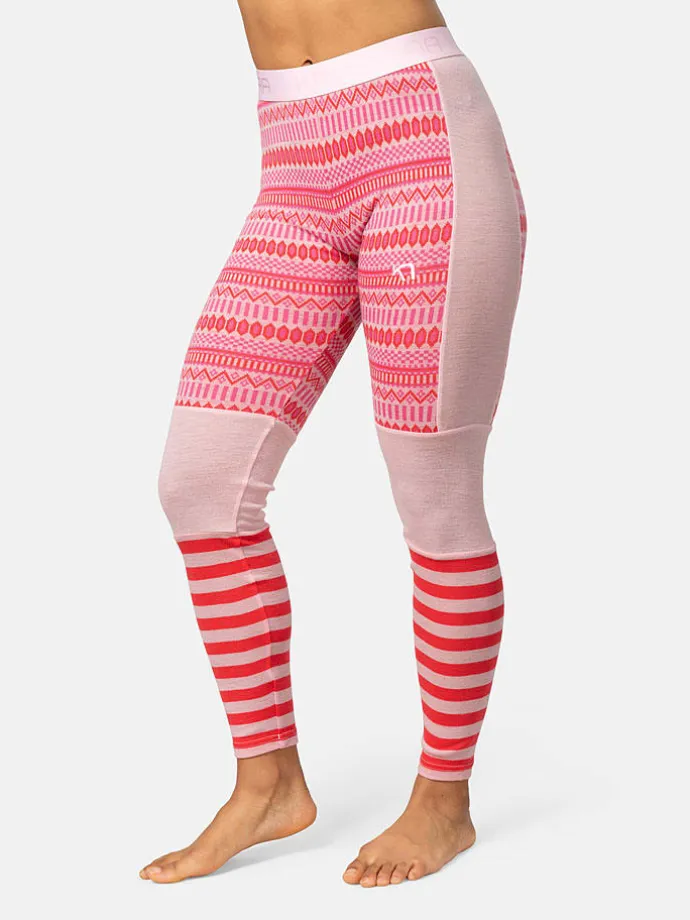 Merinowoll-Thermounterhose "Akle" in Pink