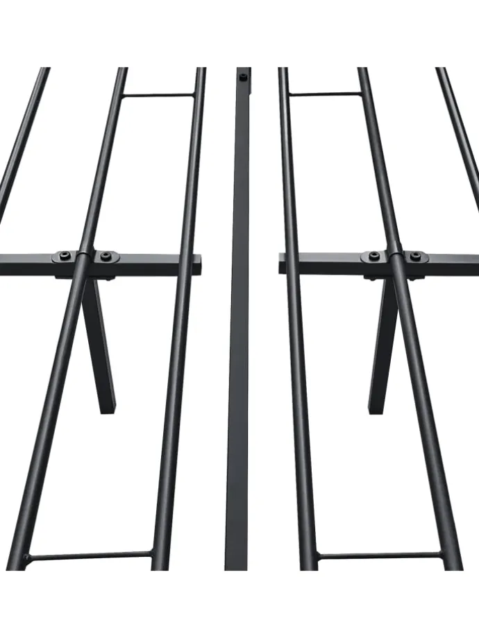 Metallbett Laos in Schwarz (B)180cm