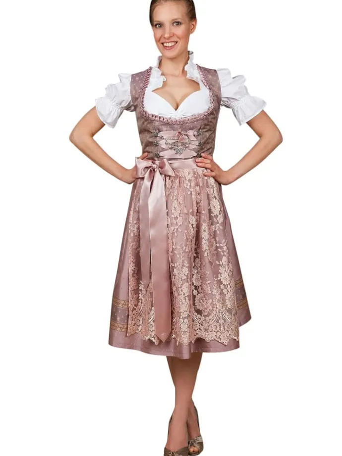 Midi Dirndl 2-teilig Madeleine in rose