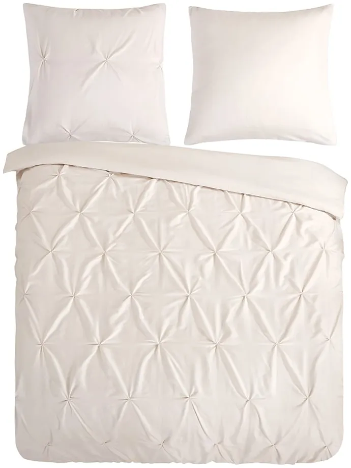 Mikrofaser-Bettwäsche-Set "Elegance" in Creme