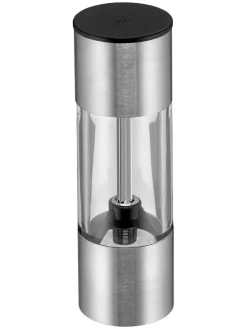 Mini-Salz- & Pfeffermühle in Silber - (H)11 x Ø 3,5 cm