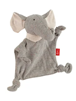 Mini-Schnuffeltuch Elefant in grau